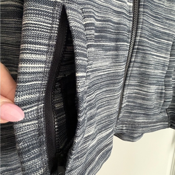 Lululemon Hooded Define Jacket Nulu Mini Space Dye Herringbone Heathered Size 10 - Picture 6 of 9